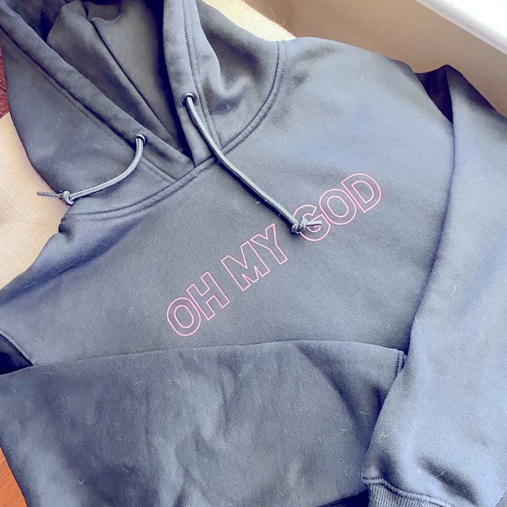 Oh My God hoodie MED EUC